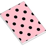 Polka Dots - Black on Pink Large Memo Pads