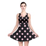 Polka Dots - Pink on Black Reversible Skater Dress