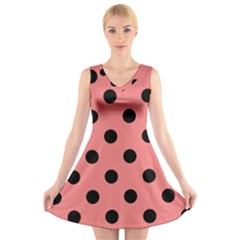 V-Neck Sleeveless Dress 