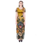 Dogs Are Fun  Short Sleeve Maxi Dress