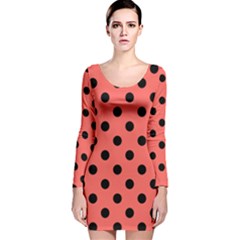 Long Sleeve Velvet Bodycon Dress 