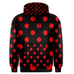 Polka Dots - Red on Black Men s Pullover Hoodie