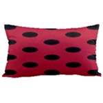 Polka Dots - Black on Cardinal Red Samsung Note 4 Hardshell Back Case