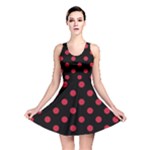 Polka Dots - Cardinal Red on Black Reversible Skater Dress