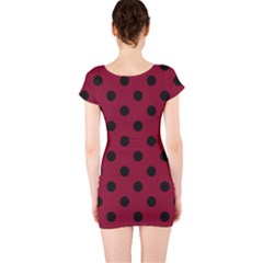 Short Sleeve Bodycon Dress Back