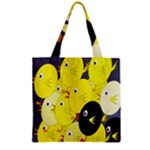 Yellow flock Zipper Grocery Tote Bag