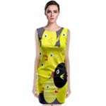 Yellow flock Classic Sleeveless Midi Dress