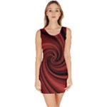 Elegant red twist Sleeveless Bodycon Dress