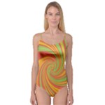 Green and orange twist Camisole Leotard 