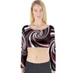 Decorative twist Long Sleeve Crop Top