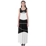 Black and white Empire Waist Maxi Dress