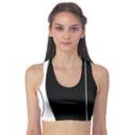 White and black 2 Sports Bra