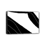 White and black decorative design Mini Canvas 6  x 4 