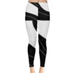 White and black decorative design Leggings 