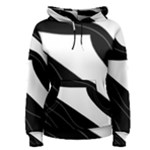 White and black decorative design Women s Pullover Hoodie