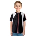 White, red and black Kids  Sport Mesh Tee