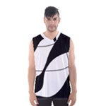 White and black shadow Men s Basketball Tank Top