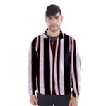 White, red and black lines Wind Breaker (Men)