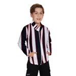 White, red and black lines Wind Breaker (Kids)