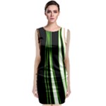 Colorful lines harmony Classic Sleeveless Midi Dress