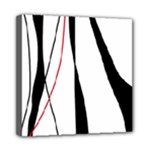 Red, white and black elegant design Mini Canvas 8  x 8 