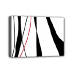Red, white and black elegant design Mini Canvas 7  x 5 