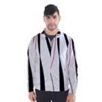 Red, white and black elegant design Wind Breaker (Men)