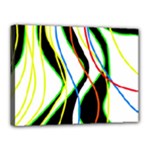 Colorful lines - abstract art Canvas 16  x 12 