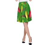 Parrots Flock A-Line Skirt