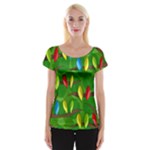 Parrots Flock Women s Cap Sleeve Top