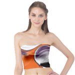 Abstract Orb in Orange, Purple, Green, and Black Tube Top