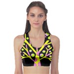 Simple colorful tree Sports Bra