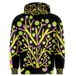 Simple colorful tree Men s Zipper Hoodie