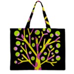 Simple colorful tree Zipper Mini Tote Bag