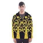 Yellow magical tree Hooded Wind Breaker (Men)