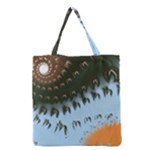 Sun-Ray Swirl Design Grocery Tote Bag