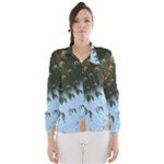 Sun-Ray Swirl Design Wind Breaker (Women)