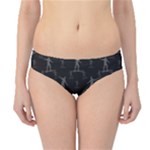 Surfing Motif Pattern Hipster Bikini Bottoms