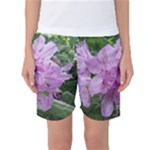 Purple Rhododendron Flower Women s Basketball Shorts