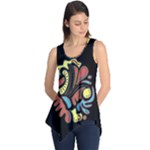 Colorful abstract spot Sleeveless Tunic