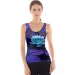 Lotus Flower Magical Colors Purple Blue Turquoise Tank Top