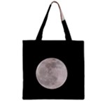 Full Moon at night Zipper Grocery Tote Bag