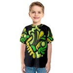 Yellow and green spot Kids  Sport Mesh Tee