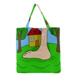 Giant foot Grocery Tote Bag