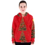 Xmas tree 3 Women s Zipper Hoodie