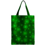 Green Xmas design Zipper Classic Tote Bag