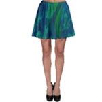 Green and blue design Skater Skirt
