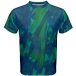 Green and blue design Men s Cotton Tee
