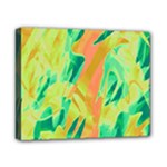 Green and orange abstraction Canvas 10  x 8 