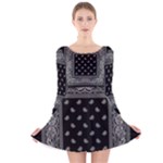 Img 0851 Long Sleeve Velvet Skater Dress